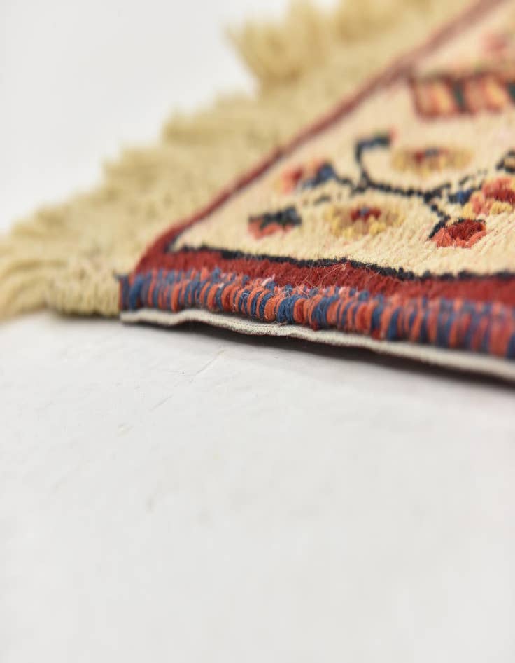 Detail image of 2' 9 x 6' 9  Hand Knotted Ghoochan Persian Wool Runner Rug