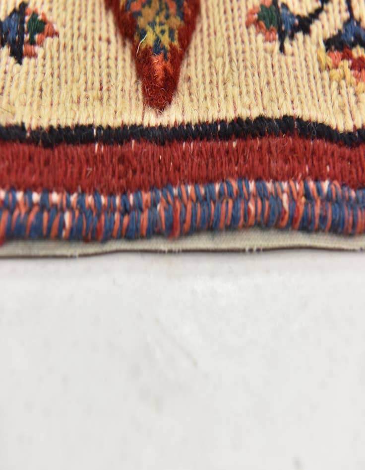 Detail image of 2' 9 x 6' 9  Hand Knotted Ghoochan Persian Wool Runner Rug