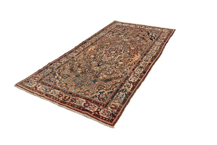 Detail image of 5' 1 x 9' 8 Hamedan Wool Runner Rug