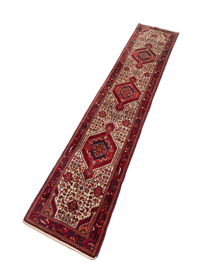 Detail image of 2' 7 x 11' 7 Hamedan Wool Runner Rug