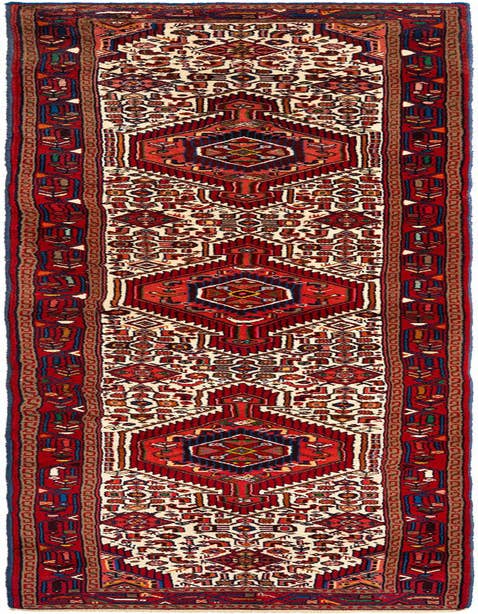 Detail image of 2' 7 x 11' 7 Hamedan Wool Runner Rug
