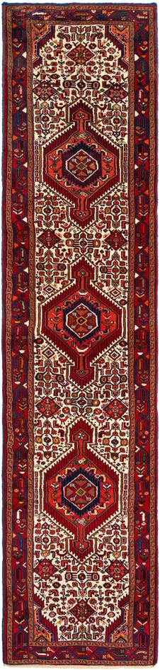 Detail image of 2' 7 x 11' 7 Hamedan Wool Runner Rug