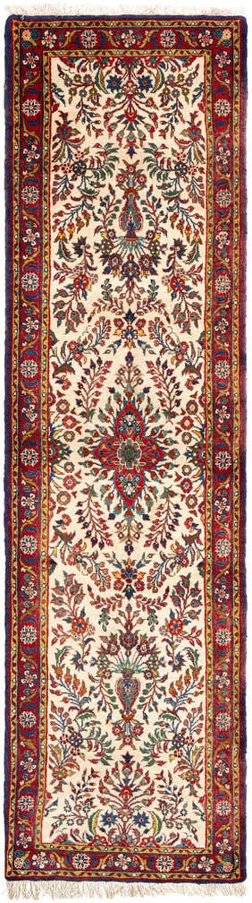 2' 9 x 10' 3 Hamedan Wool Runner Rug