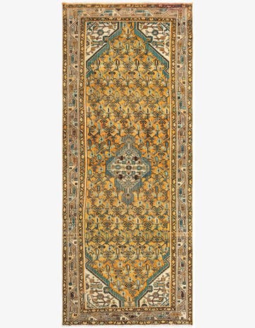 4' x 10' 2 Hamedan Wool Runner Rug