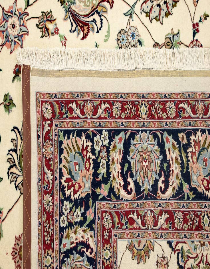 Detail image of 6' 10 x 20' 1 Hand Knotted Isfahan Persian Runner Rug