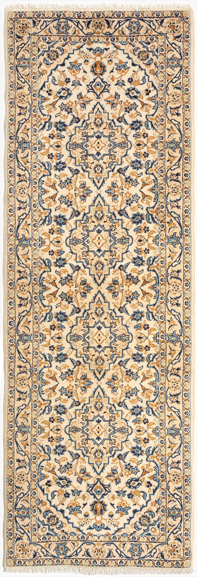3' 3 x 9' 8 Kashan Wool Runner Rug