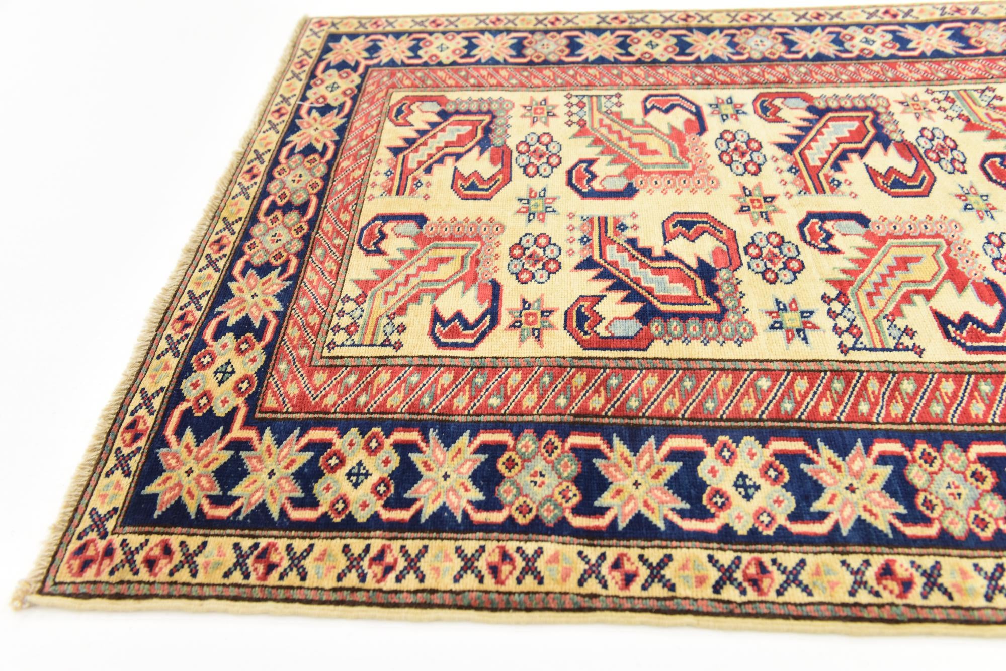 2' 9 x 9' 8 Hand Knotted Kazak Oriental Runner Rug