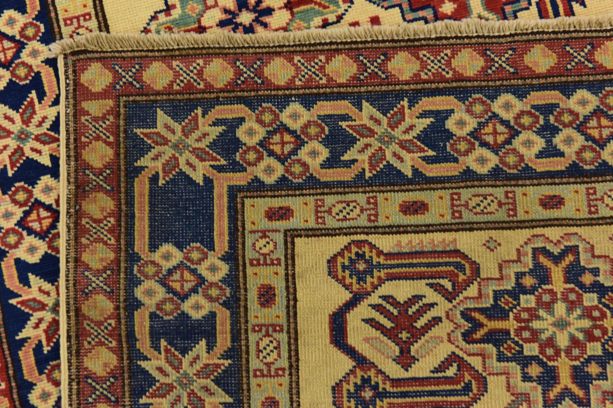 2' 9 x 9' 3 Hand Knotted Kazak Runner Rug