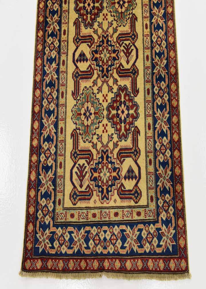 2' 9 x 9' 3 Hand Knotted Kazak Runner Rug