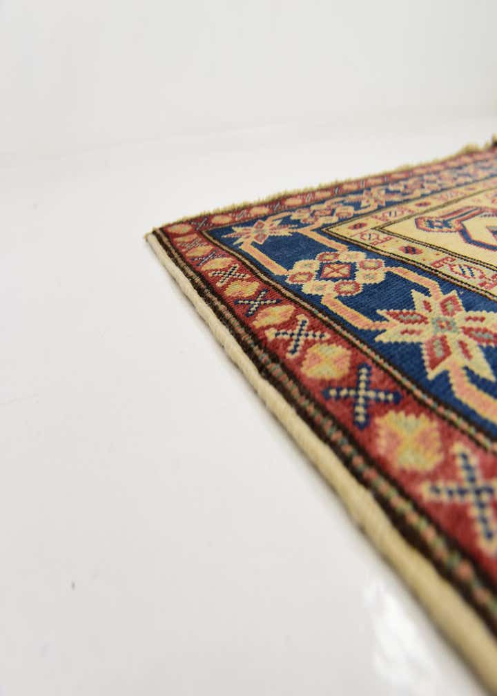 2' 9 x 9' 3 Hand Knotted Kazak Runner Rug