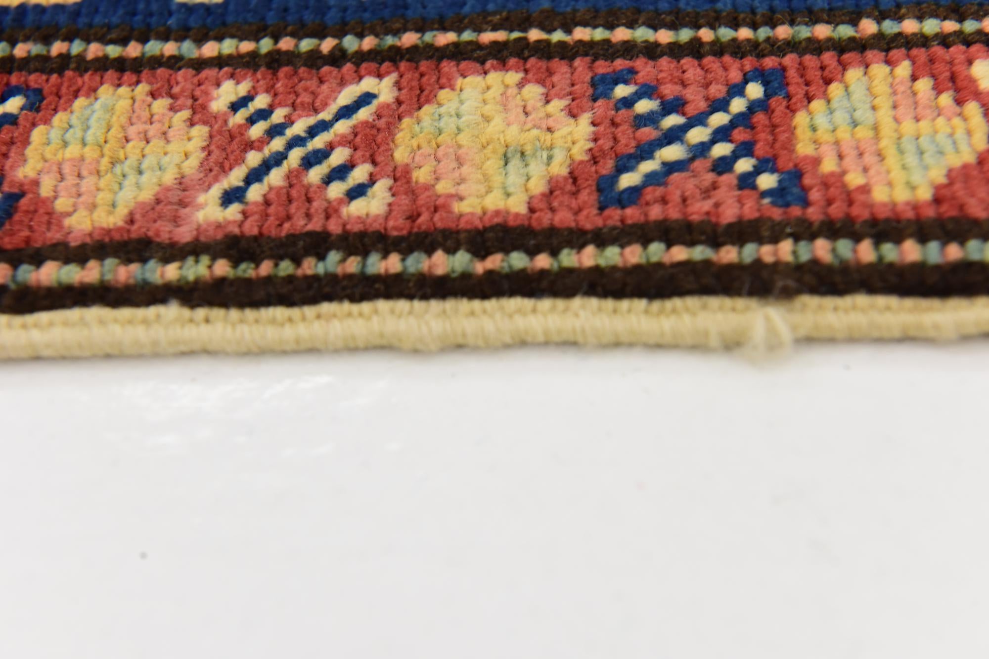 2' 9 x 9' 3 Hand Knotted Kazak Runner Rug
