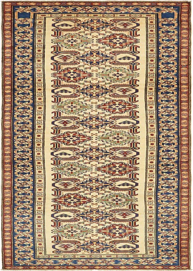 2' 9 x 9' 3 Hand Knotted Kazak Runner Rug