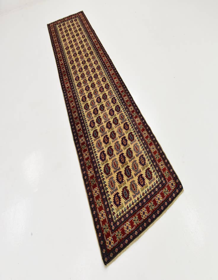 Detail image of 2' 10 x 10' 3  Hand Knotted Kazak Runner Rug