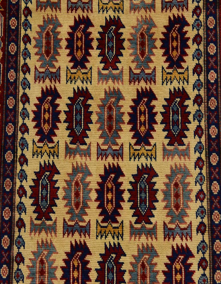 Detail image of 2' 10 x 10' 3  Hand Knotted Kazak Runner Rug