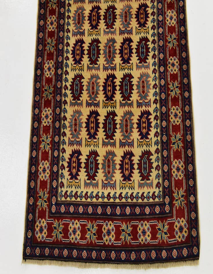 Detail image of 2' 10 x 10' 3  Hand Knotted Kazak Runner Rug