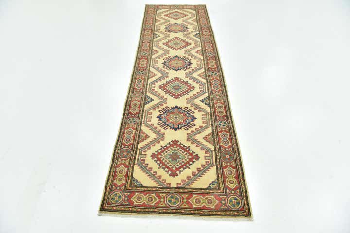 2' 9 x 9' 9 Hand Knotted Kazak Runner Rug