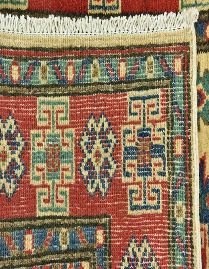 Detail image of 2' 10 x 9' 10  Hand Knotted Kazak Runner Rug