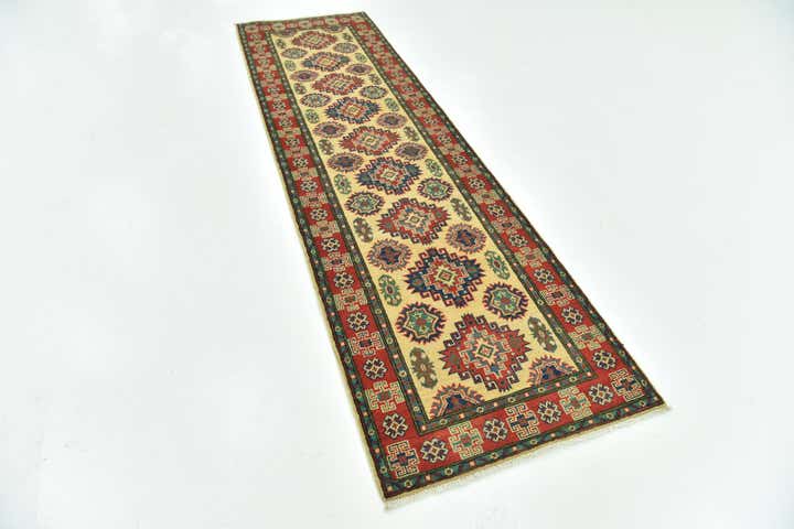 2' 10 x 9' 10 Hand Knotted Kazak Runner Rug