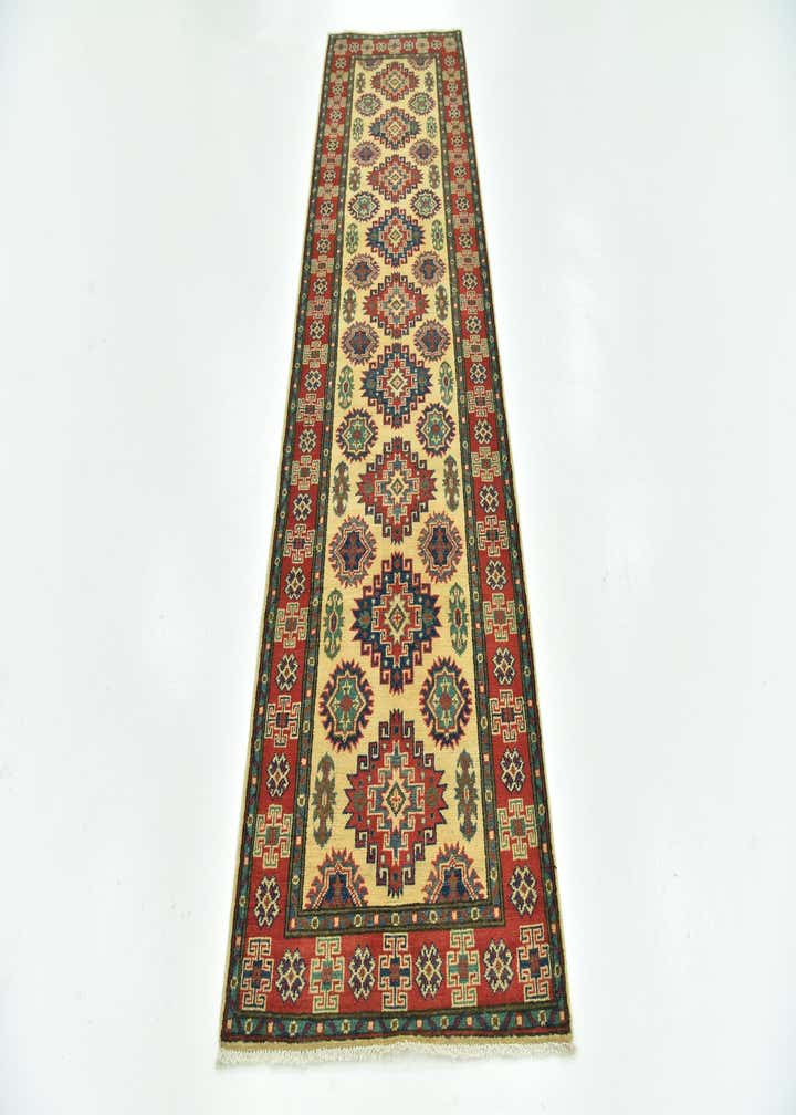 2' 10 x 9' 10 Hand Knotted Kazak Runner Rug