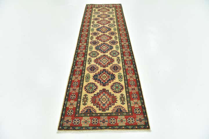 2' 10 x 9' 10 Hand Knotted Kazak Runner Rug