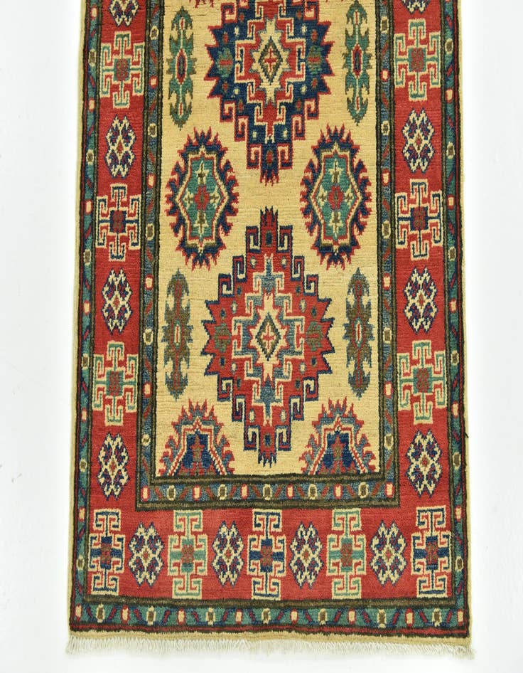 Detail image of 2' 10 x 9' 10 Hand Knotted Kazak Runner Rug