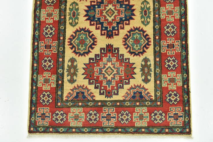 Detail image of 2' 10 x 9' 10 Hand Knotted Kazak Runner Rug