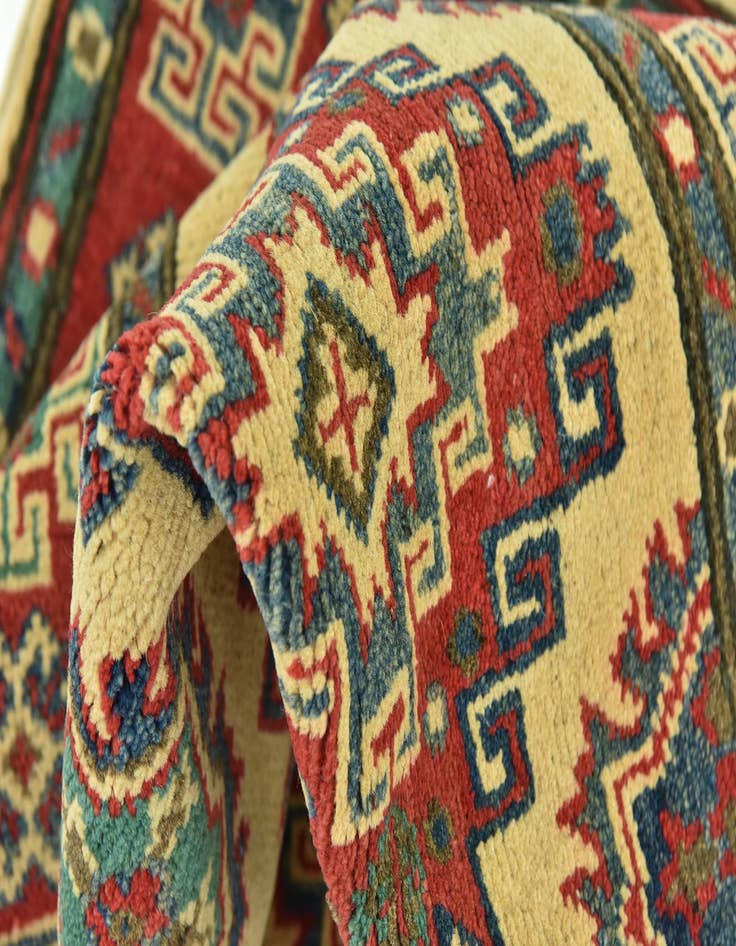 Detail image of 2' 10 x 9' 10  Hand Knotted Kazak Runner Rug