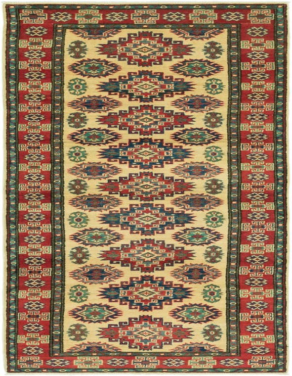 Detail image of 2' 10 x 9' 10 Hand Knotted Kazak Runner Rug