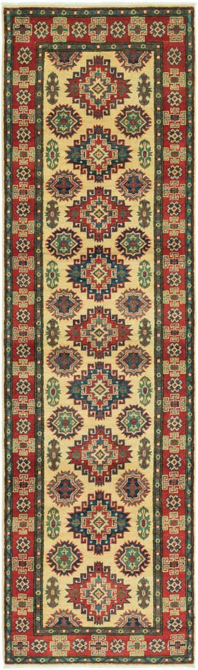 Detail image of 2' 10 x 9' 10 Hand Knotted Kazak Runner Rug