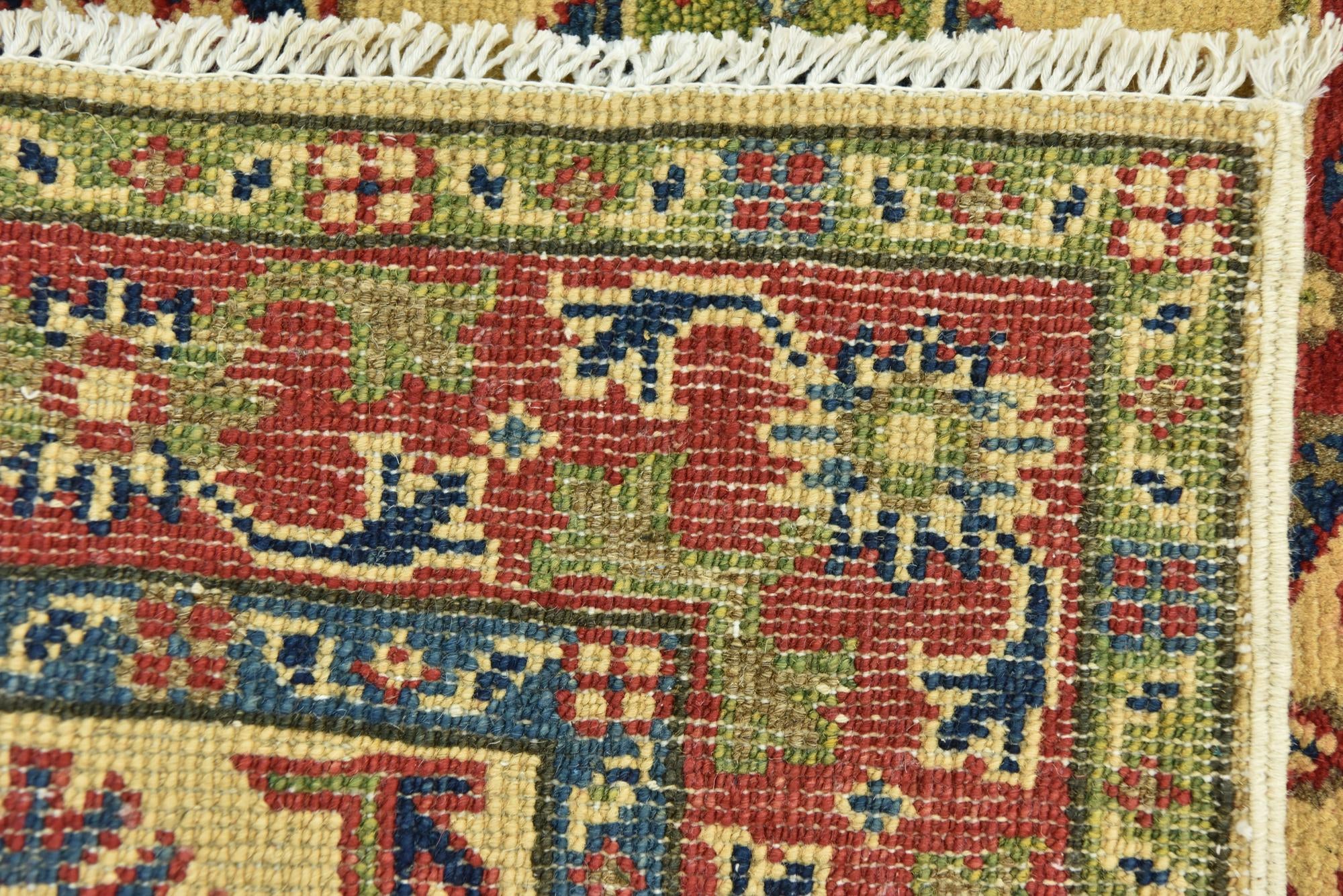 2' 9 x 9' 10 Hand Knotted Kazak Runner Rug