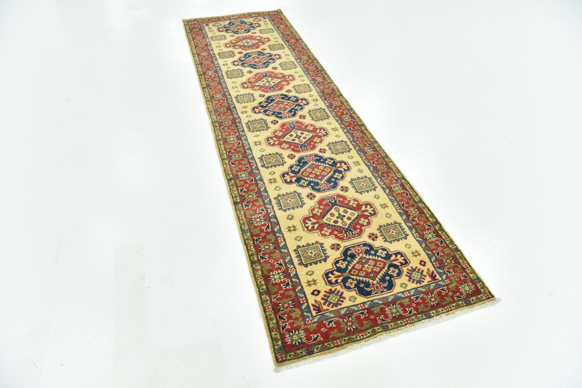 2' 9 x 9' 10 Hand Knotted Kazak Runner Rug