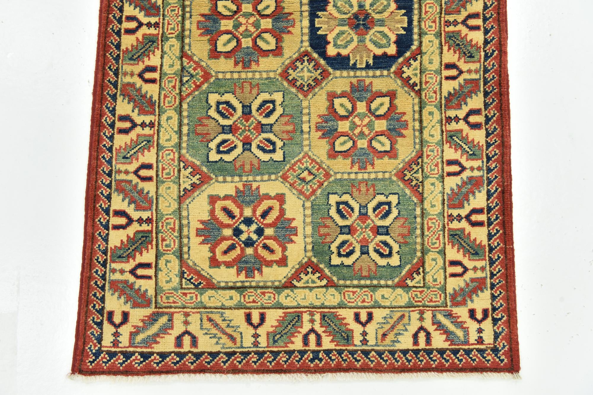 2' 8 x 9' 7 Hand Knotted Kazak Runner Rug
