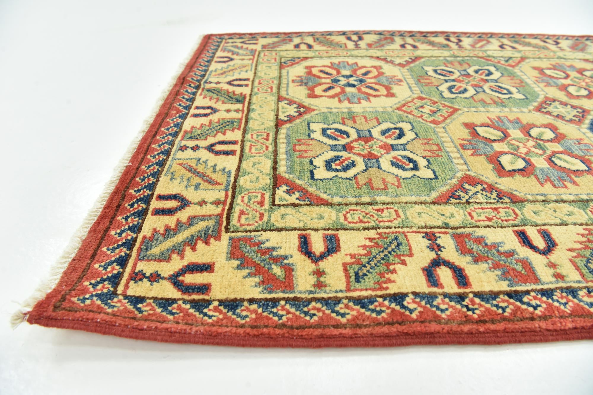 2' 8 x 9' 7 Hand Knotted Kazak Runner Rug