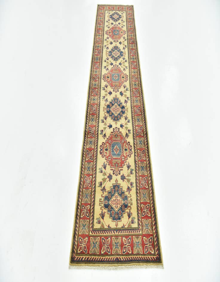Detail image of 2' 9 x 10' Hand Knotted Kazak Runner Rug