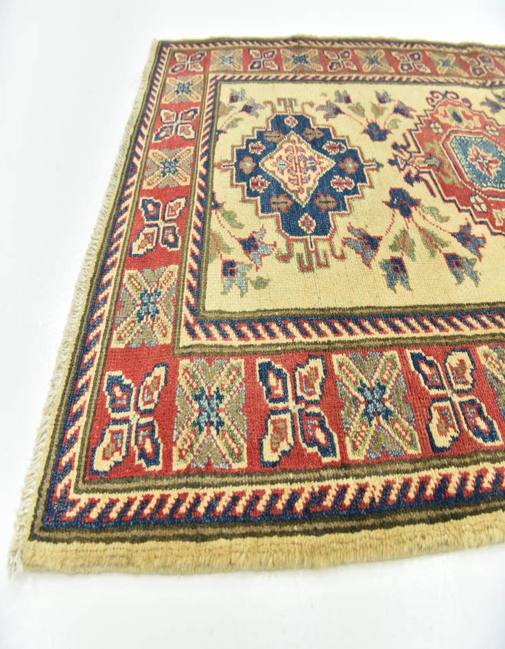 Detail image of 2' 9 x 10'  Hand Knotted Kazak Runner Rug