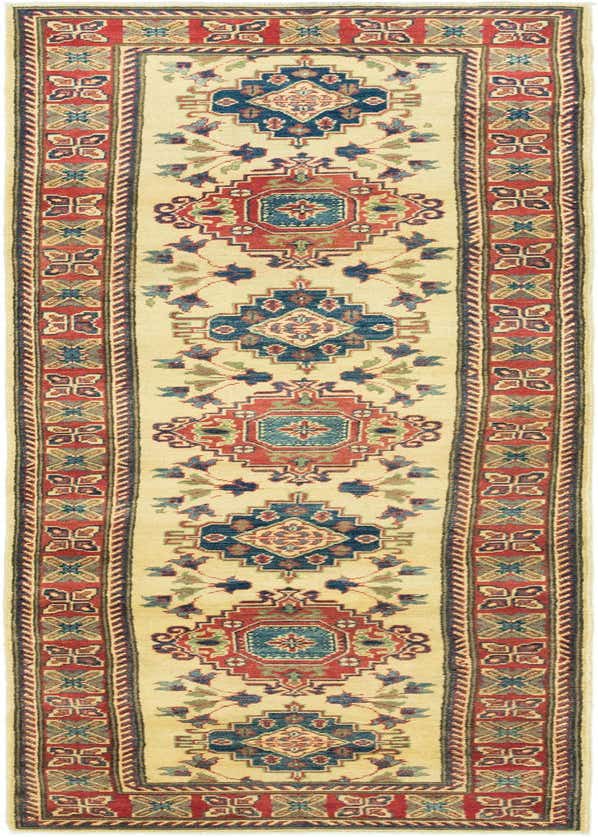 2' 9 x 10' Hand Knotted Kazak Runner Rug