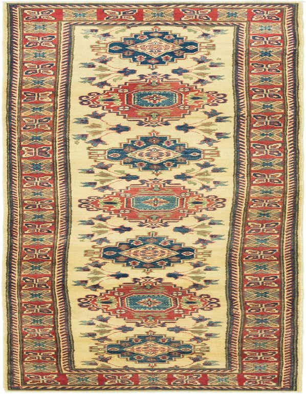 2' 9 x 10' Hand Knotted Kazak Runner Rug