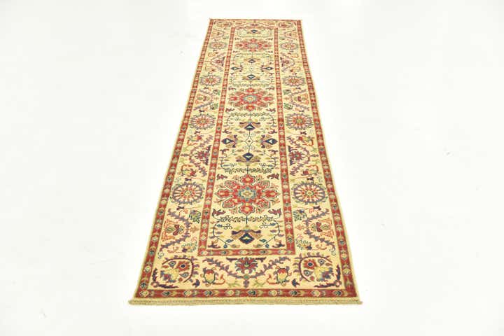 2' 8 x 9' 10 Hand Knotted Kazak Runner Rug