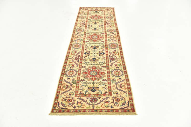 Detail image of 2' 8 x 9' 10 Hand Knotted Kazak Runner Rug