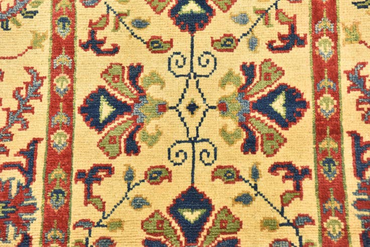 Detail image of 2' 8 x 9' 10 Hand Knotted Kazak Runner Rug