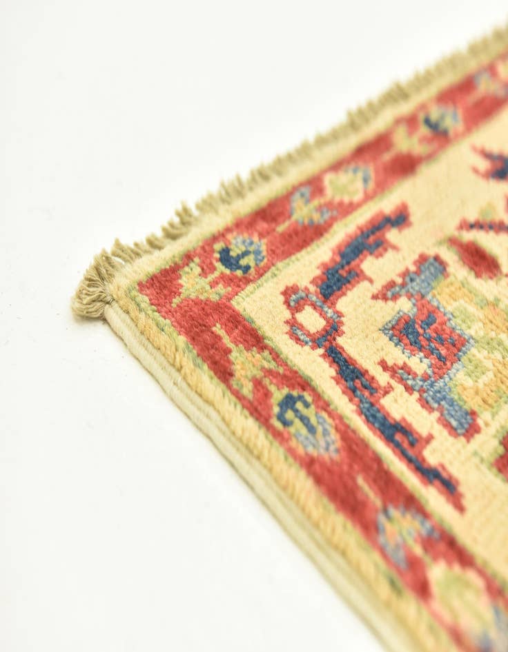 Detail image of 2' 8 x 9' 10  Hand Knotted Kazak Runner Rug