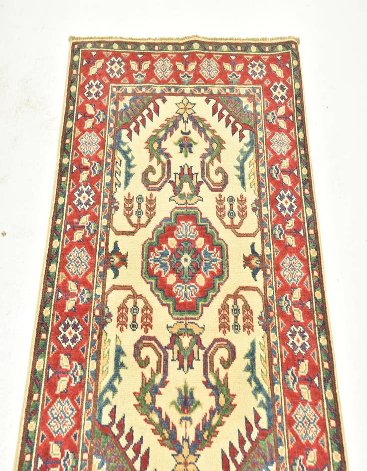 Detail image of 2' 8 x 9' 9 Hand Knotted Kazak Runner Rug