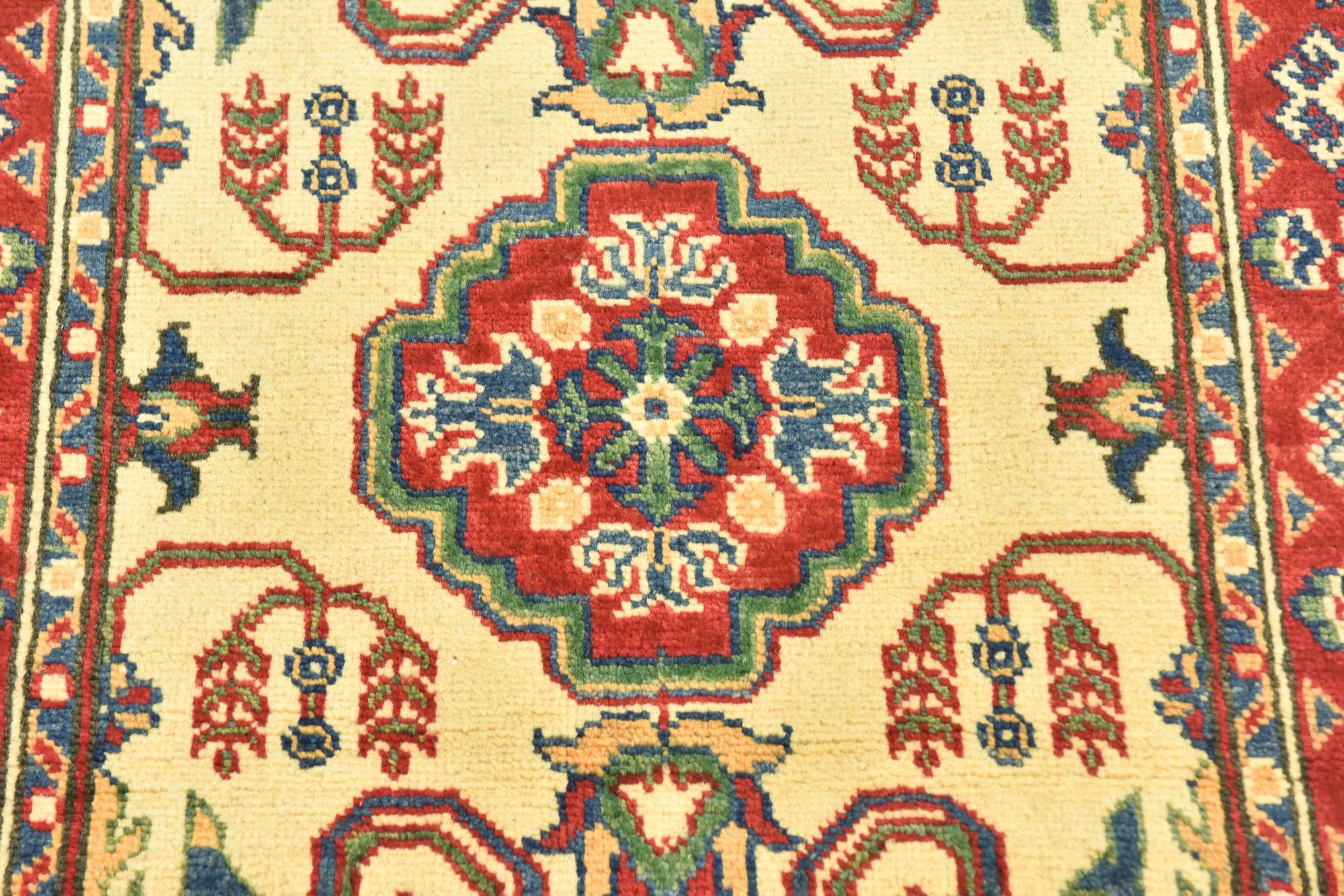 2' 8 x 9' 9 Hand Knotted Kazak Runner Rug