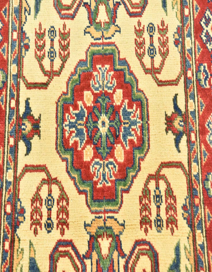 Detail image of 2' 8 x 9' 9 Hand Knotted Kazak Runner Rug