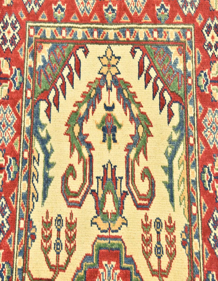 Detail image of 2' 8 x 9' 9 Hand Knotted Kazak Runner Rug