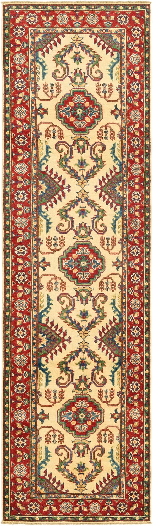 2' 8 x 9' 9 Hand Knotted Kazak Runner Rug