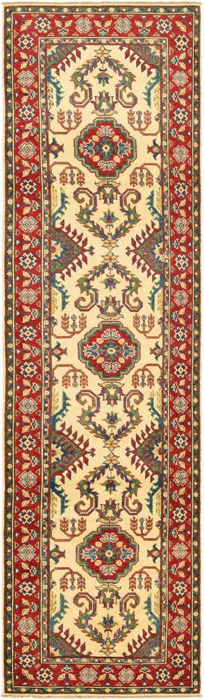 2' 8 x 9' 9 Hand Knotted Kazak Runner Rug