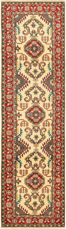 Detail image of 2' 8 x 9' 9 Hand Knotted Kazak Runner Rug