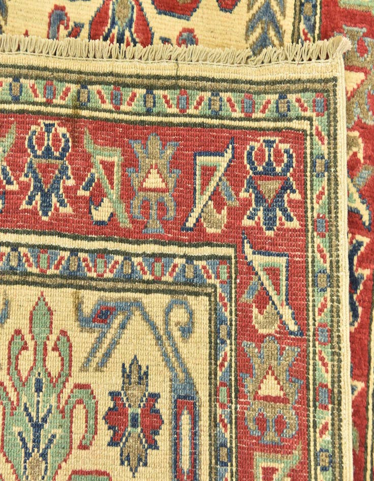 Detail image of 2' 8 x 9' 10  Hand Knotted Kazak Runner Rug