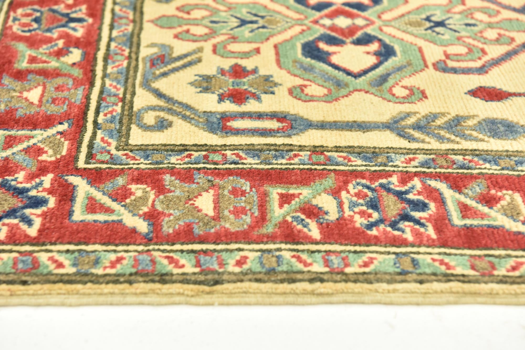 80cm x 300cm anudado a mano Kazak Alfombra Pasillera
